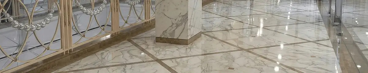 Beautiful marble floor professionally installed in Minneapolis, MN
